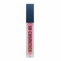 SB COSMETICS long-wear liquid lipstick in a vibrant pink shade, featuring a sleek frosted tube and dark cap.